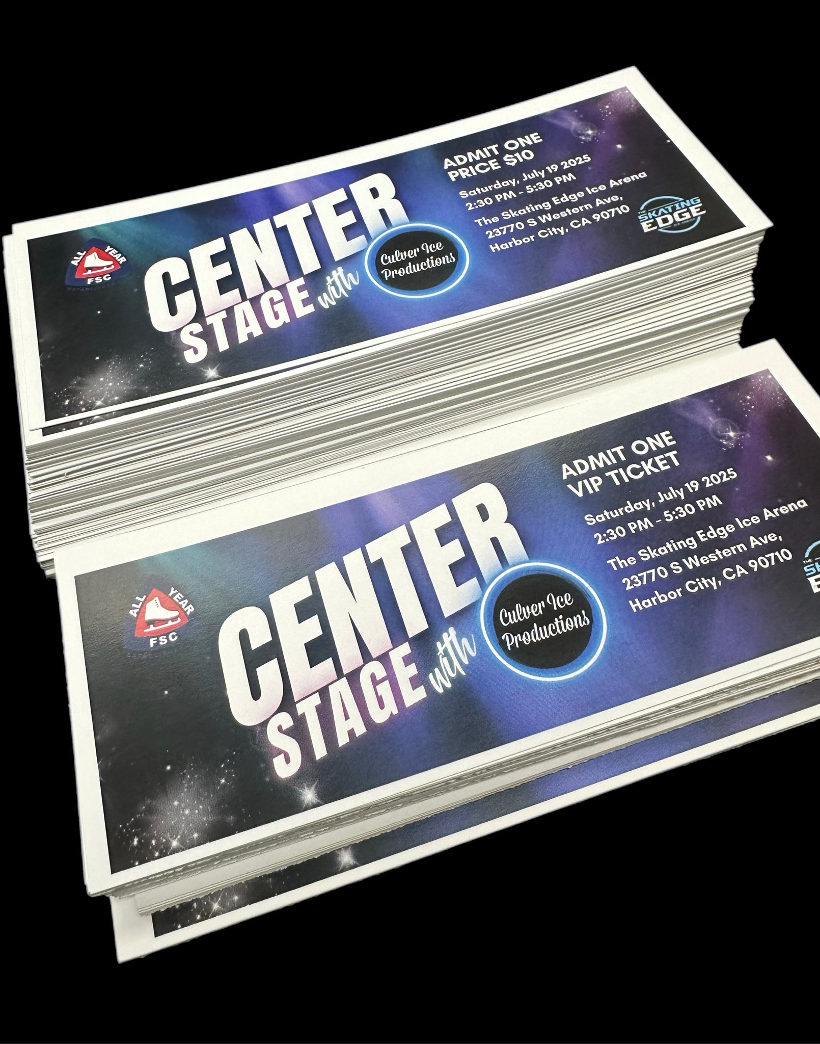 CIP CENTER STAGE SHOW TICKETS!